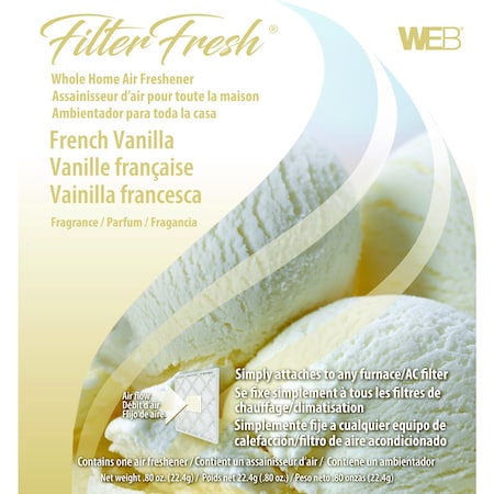 FILTER FRESH Web FilterFresh French Vanilla Scent Air Freshener 0.8 oz Gel WVAN